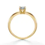 Złoty pierścionek 585 z diamentem 0.40 ct SBPZ_028